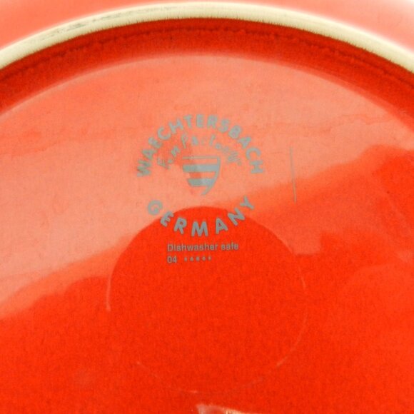 WAECHTERSBACH Fun Factory Germany Dinner Plate Set 3 red 10.7" dish safe ceramic - Picture 9 of 10